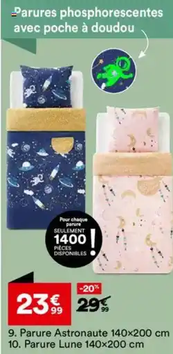 BUT Parure Astronaute 140x200 cm 10. Parure Lune 140x200 cm offre