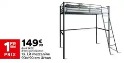 BUT Lit mezzanine 90x190 cm Urban offre