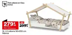 BUT Lit cabane 90×200 cm Manoa offre