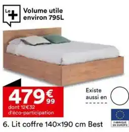 BUT Lit coffre 140×190 cm Best offre