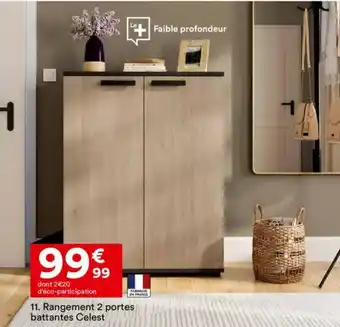 BUT Rangement 2 portes battantes Celest offre
