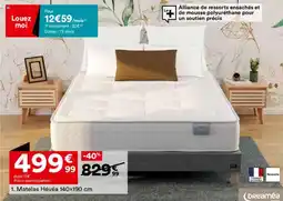 BUT Matelas Hévéa 140x190 cm offre