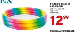 Trafic INTEX Piscine 3 boudins arc-en-ciel offre