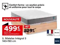 BUT Matelas Intégral 3 140x190 cm offre