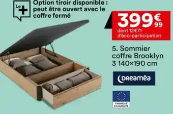 BUT DREAMEA Sommier coffre Brooklyn 3 140x190 cm offre