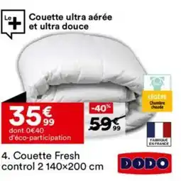 BUT DODO Couette Fresh control 2 140x200 cm offre