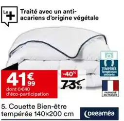 BUT DREAMEA Couette Bien-être tempérée 140x200 cm offre