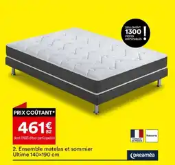 BUT DREAMEA Ensemble matelas et sommier Ultime 140x190 cm offre