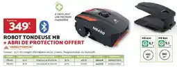 Bricomarché Robot tondeuse mb + abri de protection offert offre