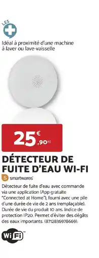 Bricomarché Détecteur de fuite d'eau wi-fi offre