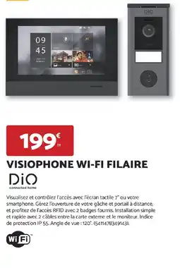 Bricomarché Visiophone wi-fi filaire offre