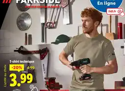 Lidl Parkside T-shirt technique offre
