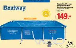 Lidl Bestway Piscine Steel Pro avec une pompe de filtration offre