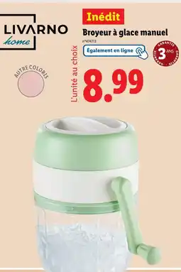 Lidl LIVARNO home Broyeur à glace manuel offre