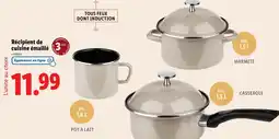 Lidl Ernesto Récipient de cuisine émaillé offre