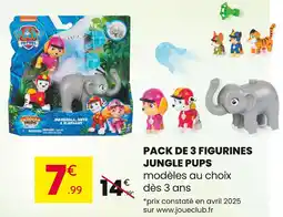 Stokomani PAW PATROL Pack de 3 figurines jungle pups offre