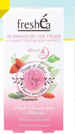 Stokomani FRESHÉA 28 bandes de cire 2 visage / bikini offre