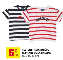 Stokomani LE PHARE DE LA BALEINE Tee-shirt marinière offre