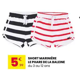 Stokomani LE PHARE DE LA BALEINE Short marinière offre