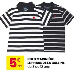 Stokomani LE PHARE DE LA BALEINE Polo marinière offre