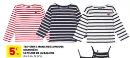 Stokomani LE PHARE DE LA BALEINE TEE-SHIRT MANCHES LONGUES MARINIÈRE offre