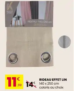 Stokomani Alice Keyne's Rideau effet lin offre