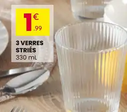 Stokomani 3 verres striés offre