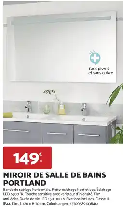 Bricomarché Miroir de salle de bains portland offre