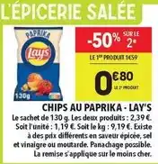 Supeco Lay's - chips au paprika offre