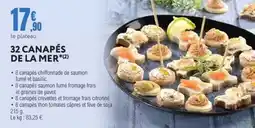 E.Leclerc 32 canapés de la mer offre