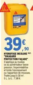 E.Leclerc Hydrofuge incolore sikagard protection facade offre