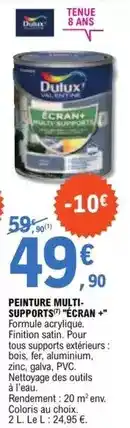 E.Leclerc Dulux - peinture multi- supports ecran offre