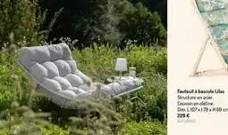 Botanic Fauteuil à bascule lilas offre