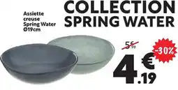 Maxi Bazar Assiette creuse Spring Water 019cm offre