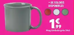 Maxi Bazar Mug timbale grès offre