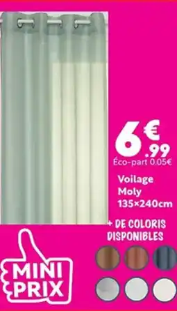 Maxi Bazar Voilage Moly 135×240cm offre