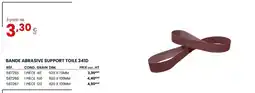 Au Forum du Bâtiment Bande abrasive support toile 341d offre