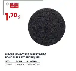 Au Forum du Bâtiment BOSCH Disque non-tissé expert n880 ponceuses excentriques offre