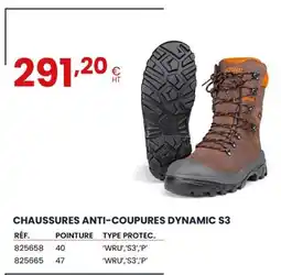 Au Forum du Bâtiment Chaussures anti-coupures dynamic s3 offre