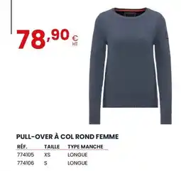 Au Forum du Bâtiment Pull-over à col rond femme offre