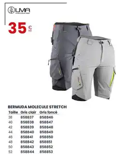 Au Forum du Bâtiment LMA Bermuda molecule stretch offre