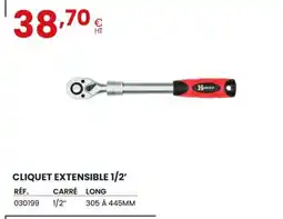 Au Forum du Bâtiment HANGER Cliquet extensible 1/2′ offre