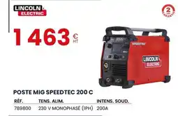 Au Forum du Bâtiment LINCOLN ELECTRIC Poste mig speedtec 200 c offre