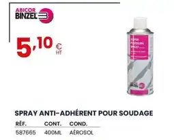Au Forum du Bâtiment ABICOR BINZEL 3 Spray anti-adhérent pour soudage offre