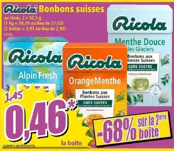 Norma Bonbons suisses offre