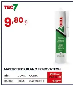 Au Forum du Bâtiment TEC 7 Mastic blanc fr novatech offre
