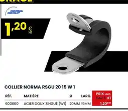 Au Forum du Bâtiment NORMA GROUP Collier norma rsgu 20 15 w 1 offre
