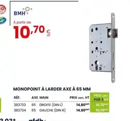 Au Forum du Bâtiment Monopoint à larder axe à 65 mm offre