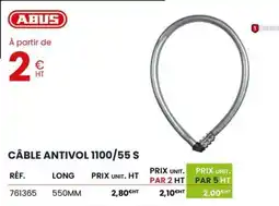 Au Forum du Bâtiment ABUS Câble antivol 1100/55 s offre