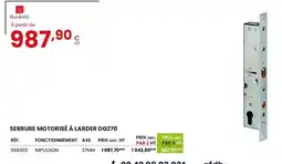 Au Forum du Bâtiment Serrure motorisé à larder dg270 offre